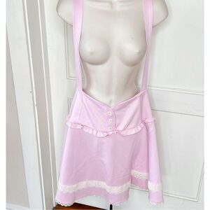 Hot Topic Pink Lace Suspender Skirt Plus Size 2 Nwt